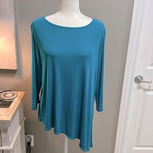CHICO’S Easywear 3/4 Sleeve Asymmetrical Top - 2